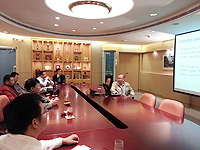 Delegation from National University of Defense Technology: The delegation visits the Department of Physics and meets with Prof. Xia Keqing, Chairman of the Department